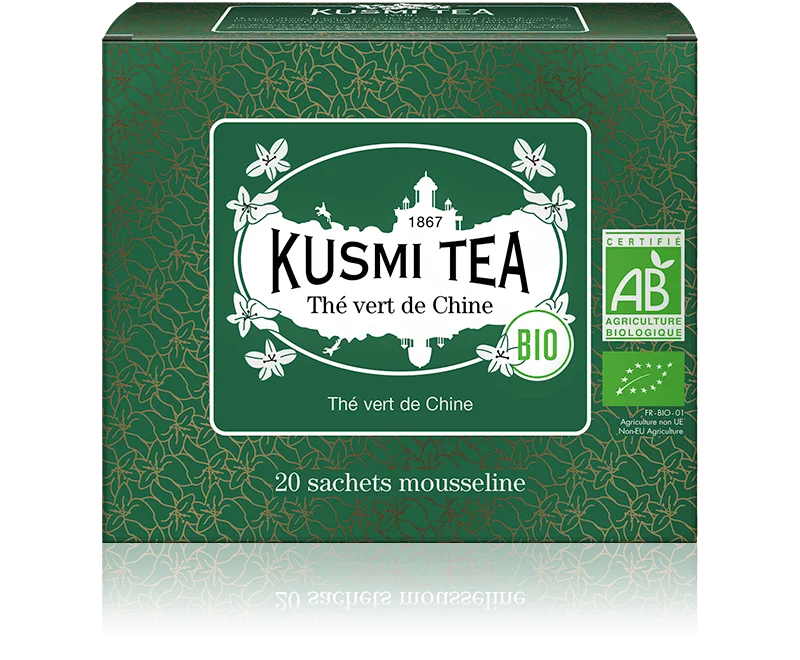 Porcovaný zelený čaj Chinese green tea Bio, 20 sáčků