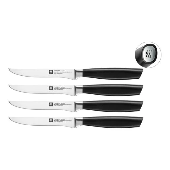 Steakové nože All * Star, 12 cm, 4 ks, stříbrné logo