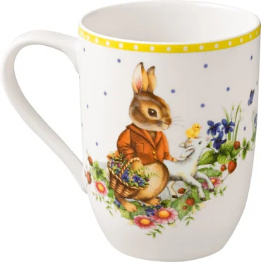 Villeroy & Boch Hrnek Spring Awakening, zajíčci Hans & Paul, 0,37 l