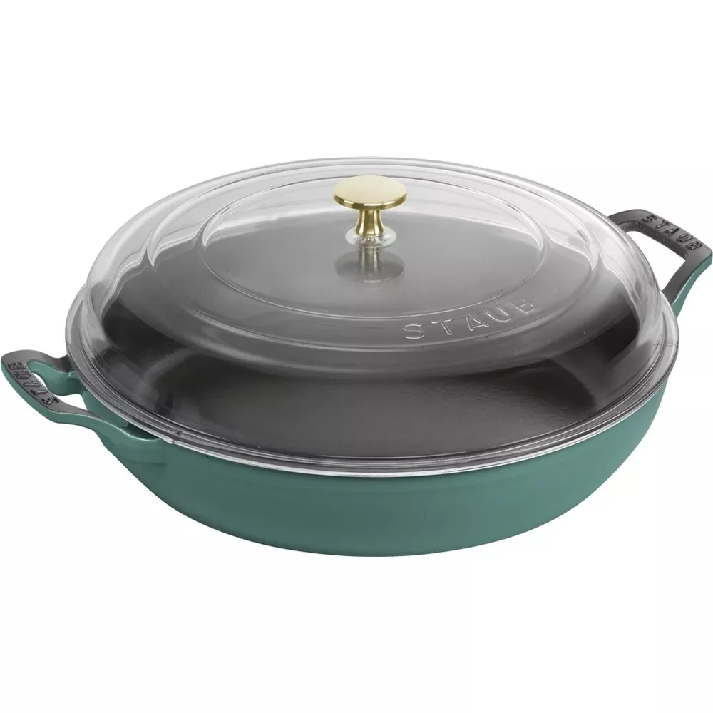 Soté pánev se skleněnou poklicí, 30 cm / 3,31 l, zelená