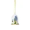 Velikonoční porcelánová závěsná dekorace zvonek "Jarní vůně", 7,2 cm