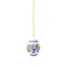 Velikonoční porcelánová závěsná dekorace mini vajíčko "Zvonek", Ø 3,4 cm