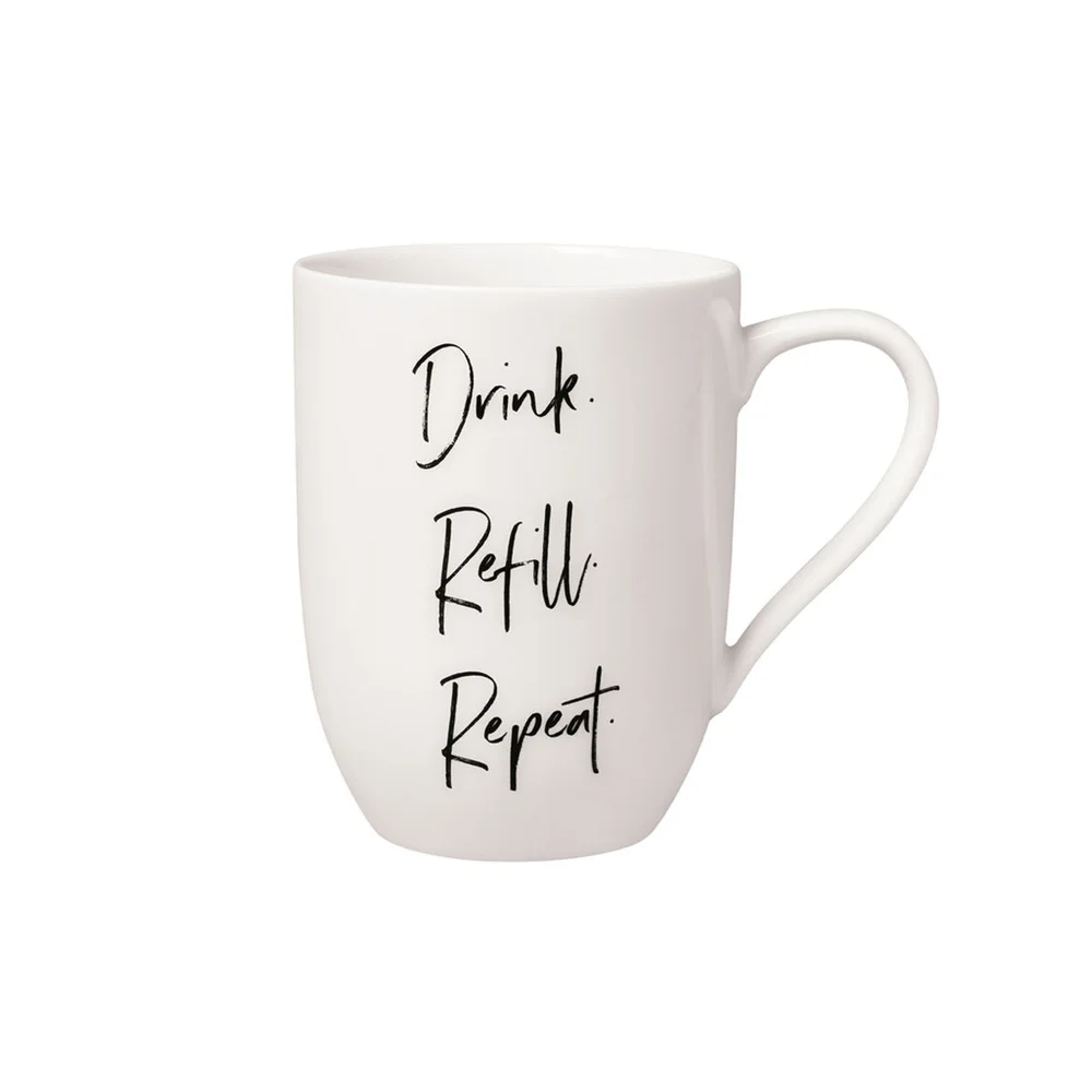 Hrnek Statement "Drink. Refill. Repeat.", 0,34 l