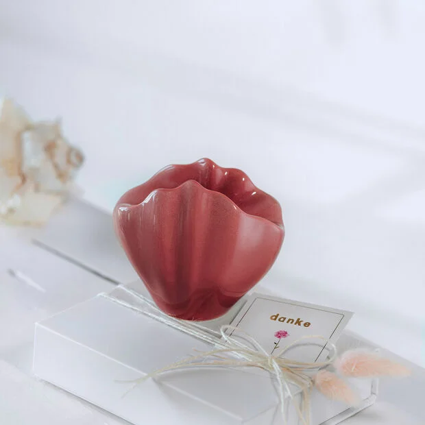 Svícen mušle Perlemor Home, 11 cm