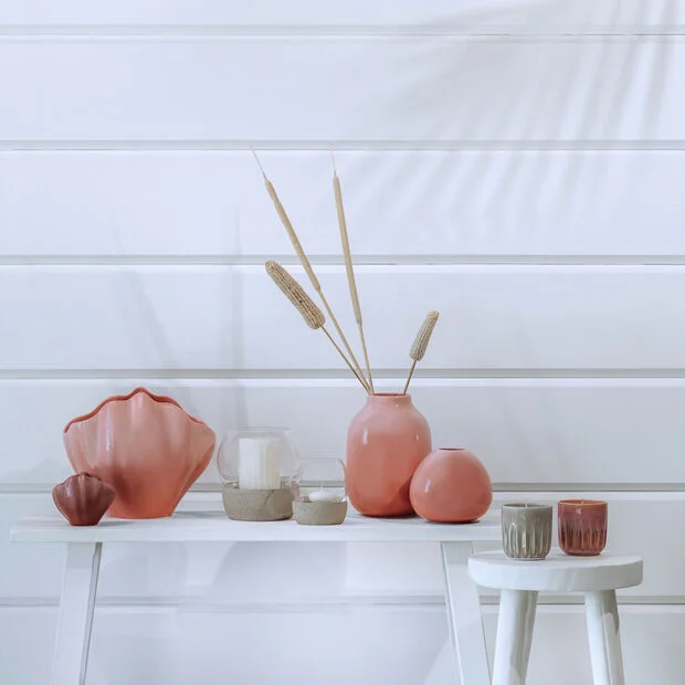 Svícen mušle Perlemor Home, 11 cm