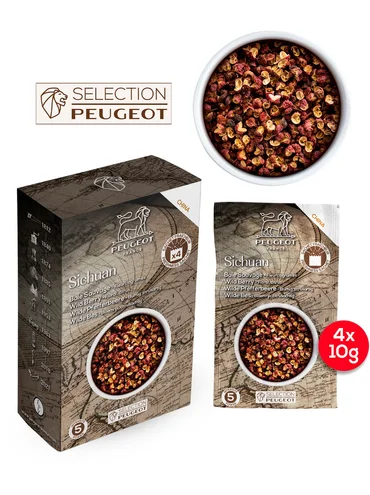 Peugeot Sečuánský pepř Sichuan, 4 x 10 g