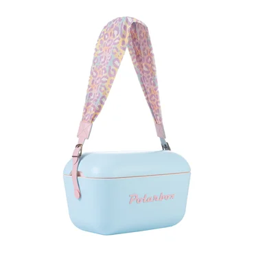 Polarbox Látkový popruh POP, vzor Animal, růžová přezka