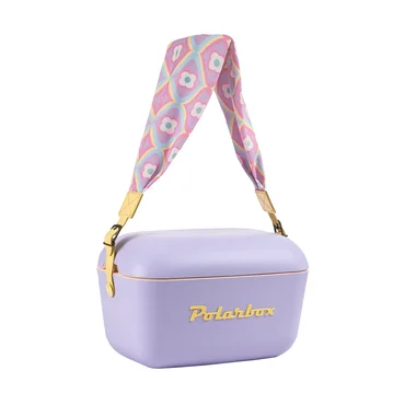 Polarbox Látkový popruh POP, vzor Retro, žlutá přezka