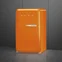 Lednice + mrazicí box 50´s Retro Style, FAB10, levostranné otvírání, černá