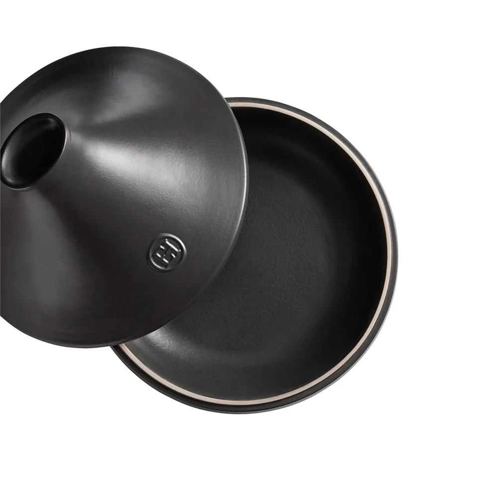 Keramická tajine na indukci Delight, břidlicová s černým víkem, Ø 26 cm 
