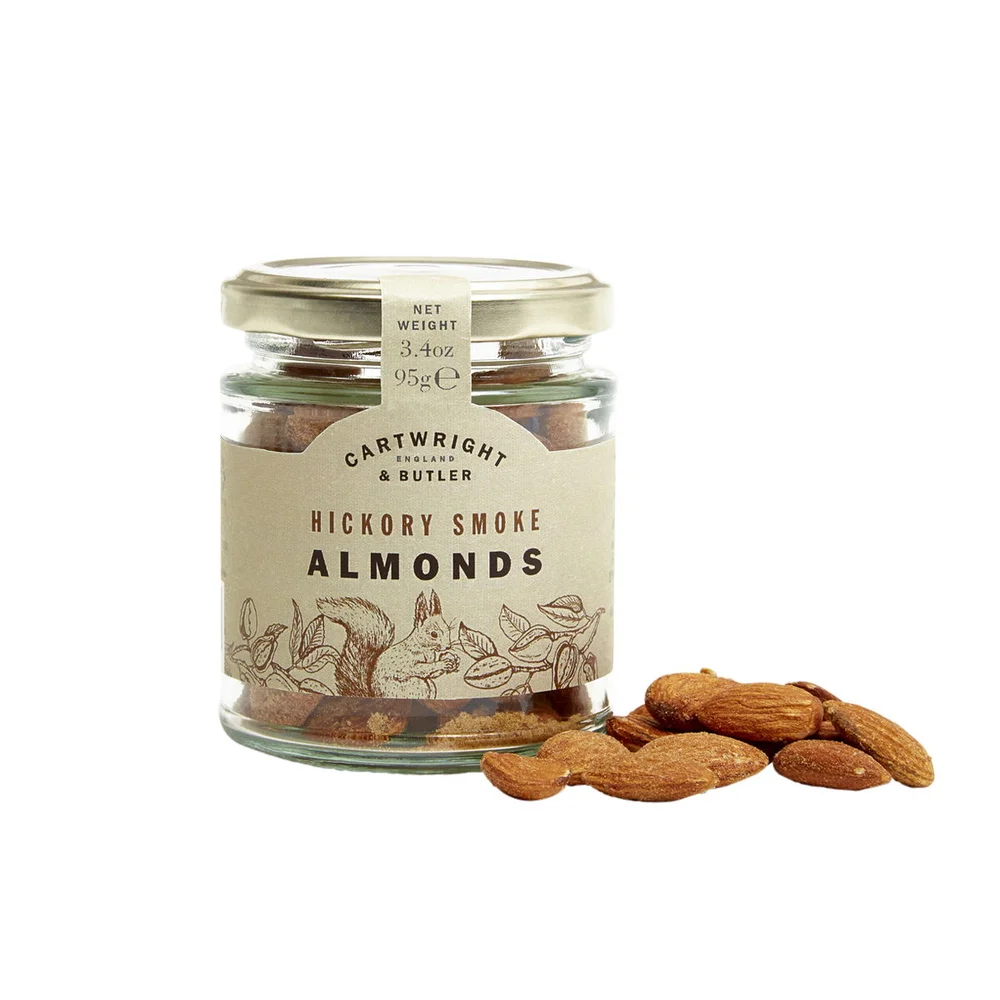 Uzené mandle, skleněná dóza, 95 g