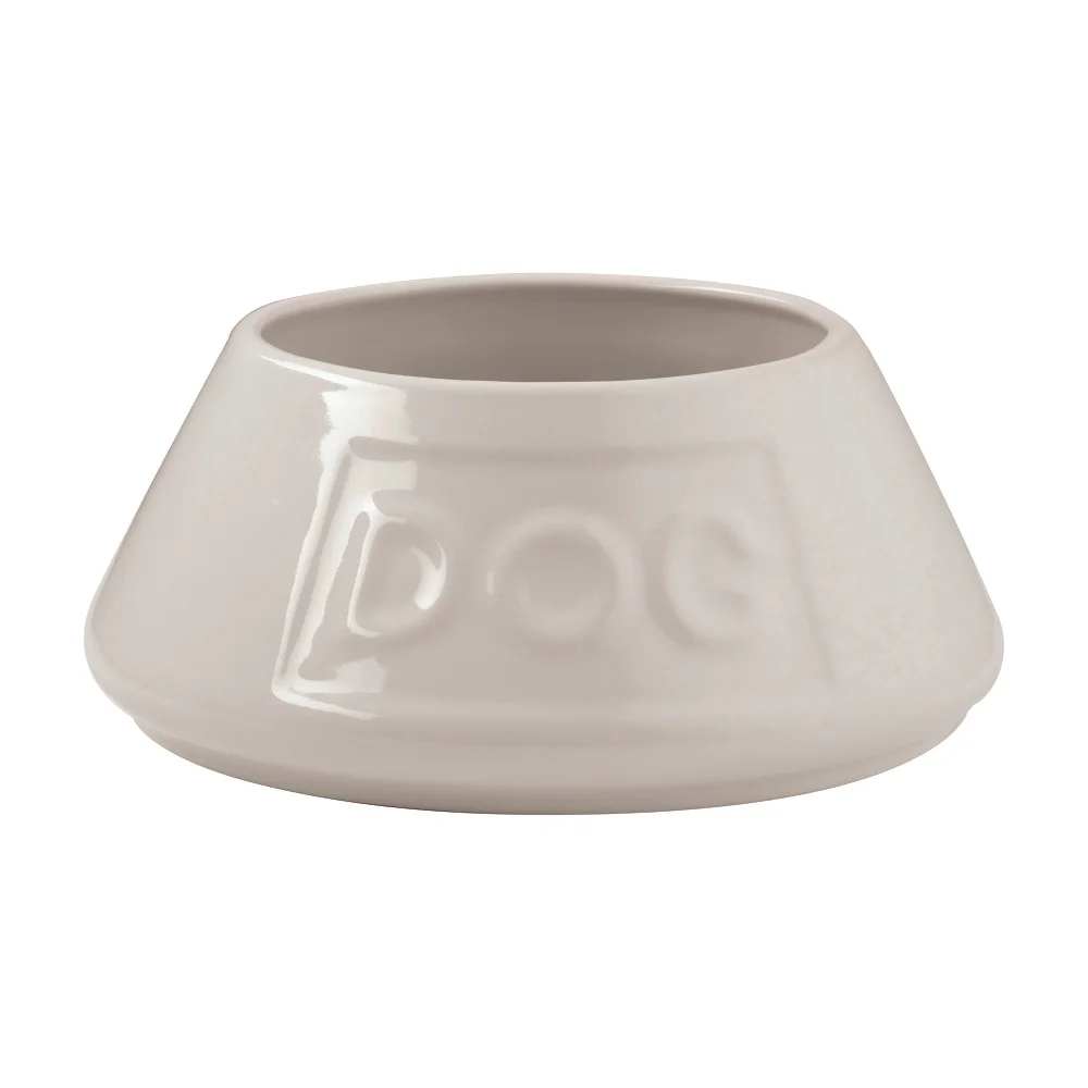 Miska pro psy Original Non Tip, nápis Dog, 1,6l, krémově bílá