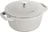 Litinový hrnec s poklicí Cocotte Twist, Ø 24 cm / 4,0 l, bílý lanýž