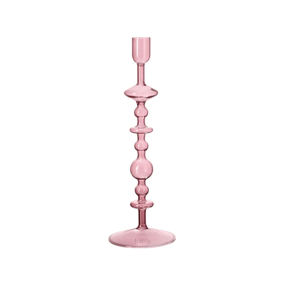 Skleněný svícen Like Home Bubble Grape, 27 cm