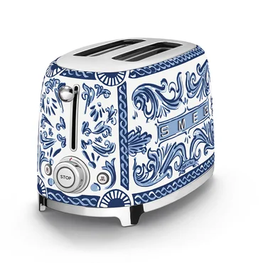 Smeg Dolce&Gabbana Toustovač 2x2 Blu Mediterraneo