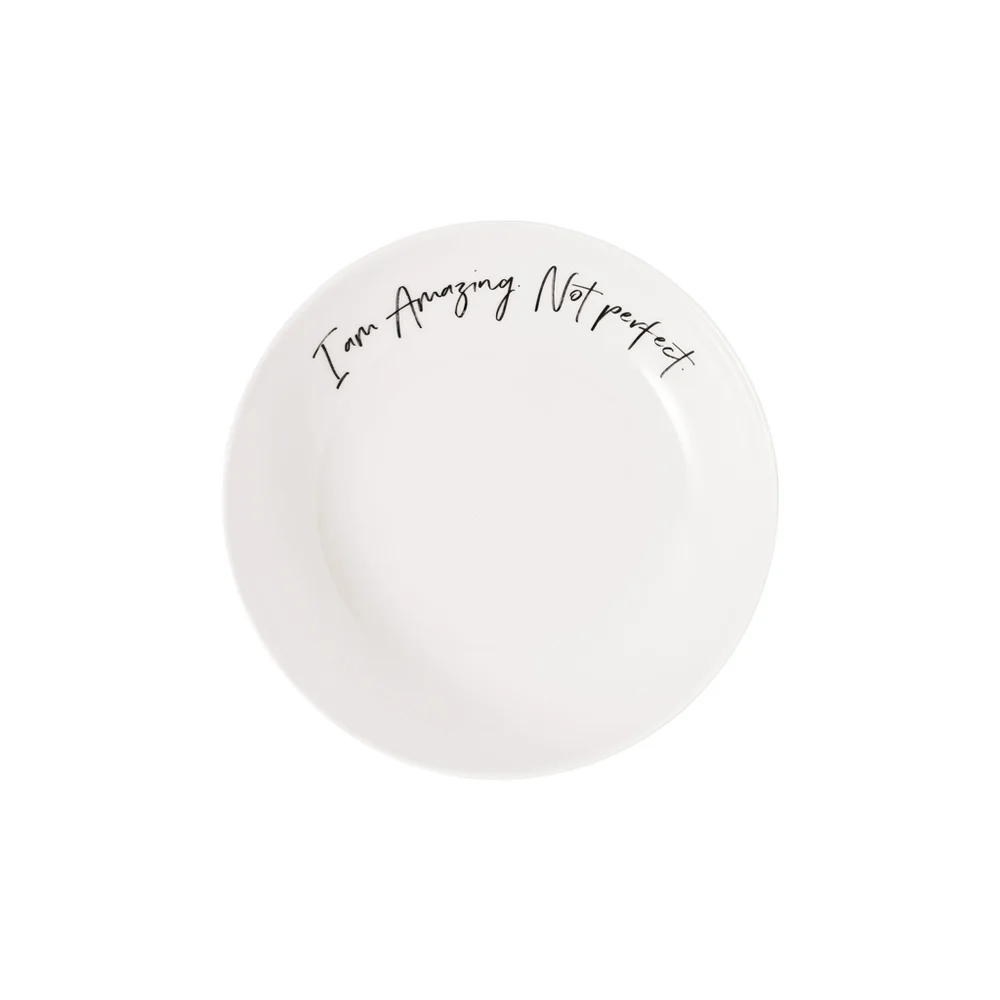 Hluboký talíř/miska Statement "Amazing not perfect", Ø 18,7 cm