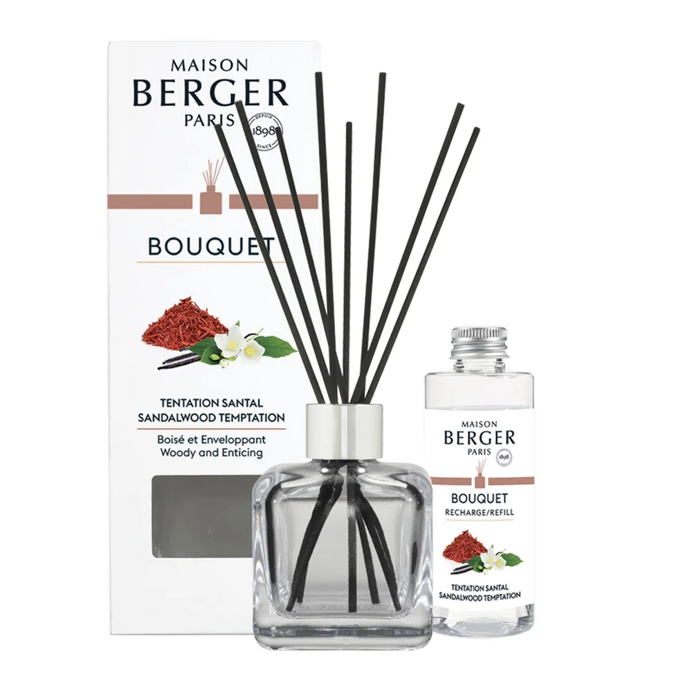 Aroma difuzér Cube + náplň Pokušení santalového dřeva 100 ml