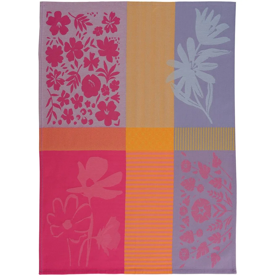 Žakárová utěrka Floretta, 50 x 70 cm, pink