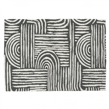 Sander Žakárová prostírka Arcus, 35 x 50 cm, black
