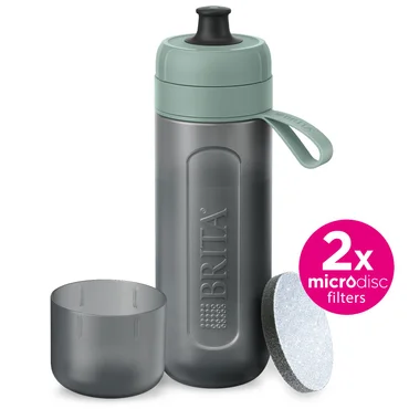 Filtrační láhev na vodu Fill & Go Active se 2 filtry MicroDisc, 0,6 l, zelená