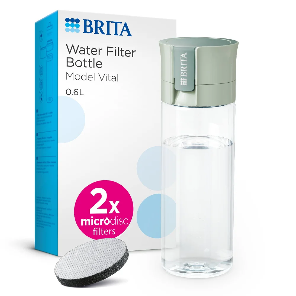 BRITA Fill&Go Vital filtrační láhev na vodu 0,6l, + 2x microdisc, modrá,  2024
