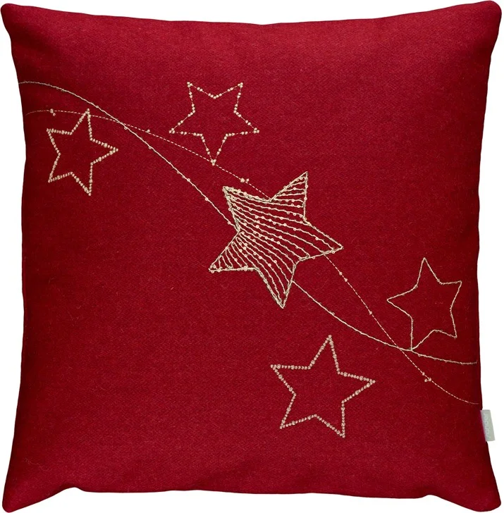 Vlněný povlak na polštář Stargazer 40 x 40 cm, red