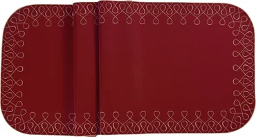 Sander Čtvercový ubrus Curly, 85 x 85 cm, burgundy