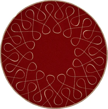 Sander Kulaté prostírání Curly, 28 cm, burgundy