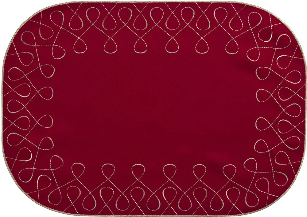 Prostírání Curly, 35 x 50 cm, burgundy