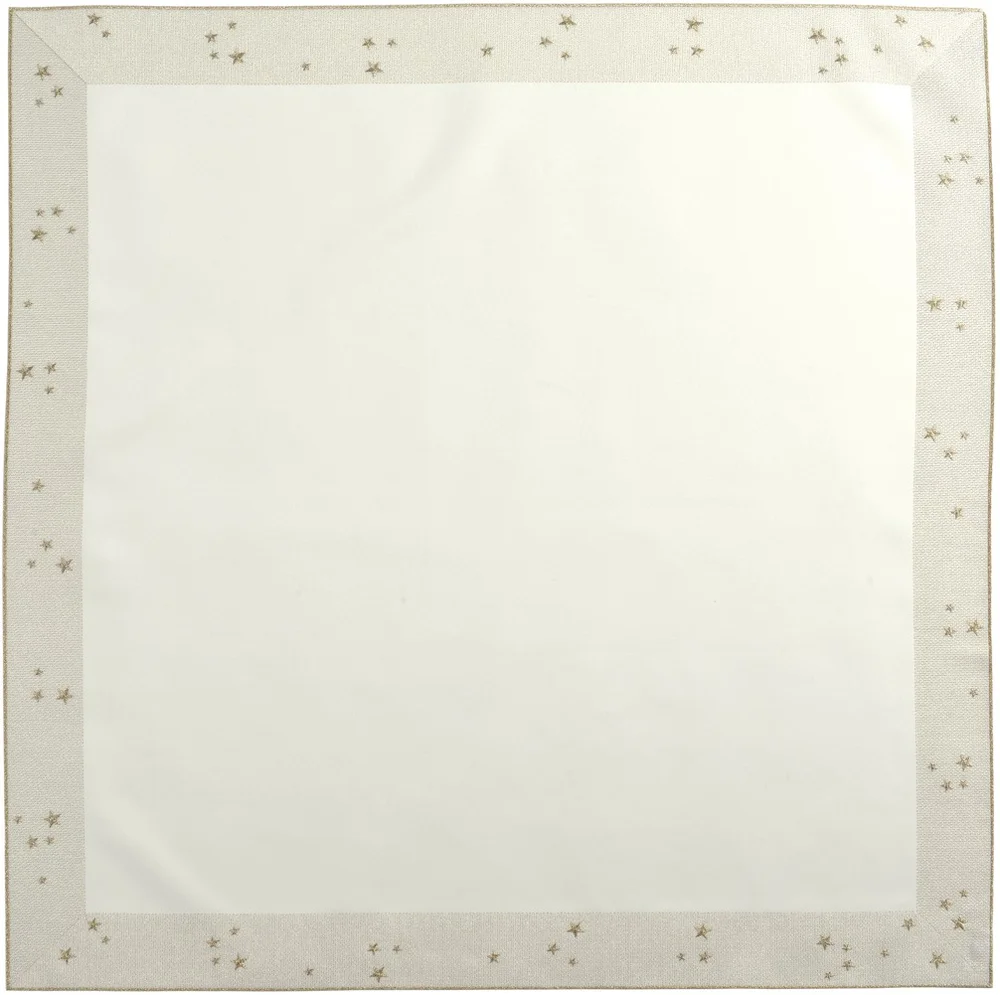 Ubrus Starlight, 85 x 85 cm, ecru