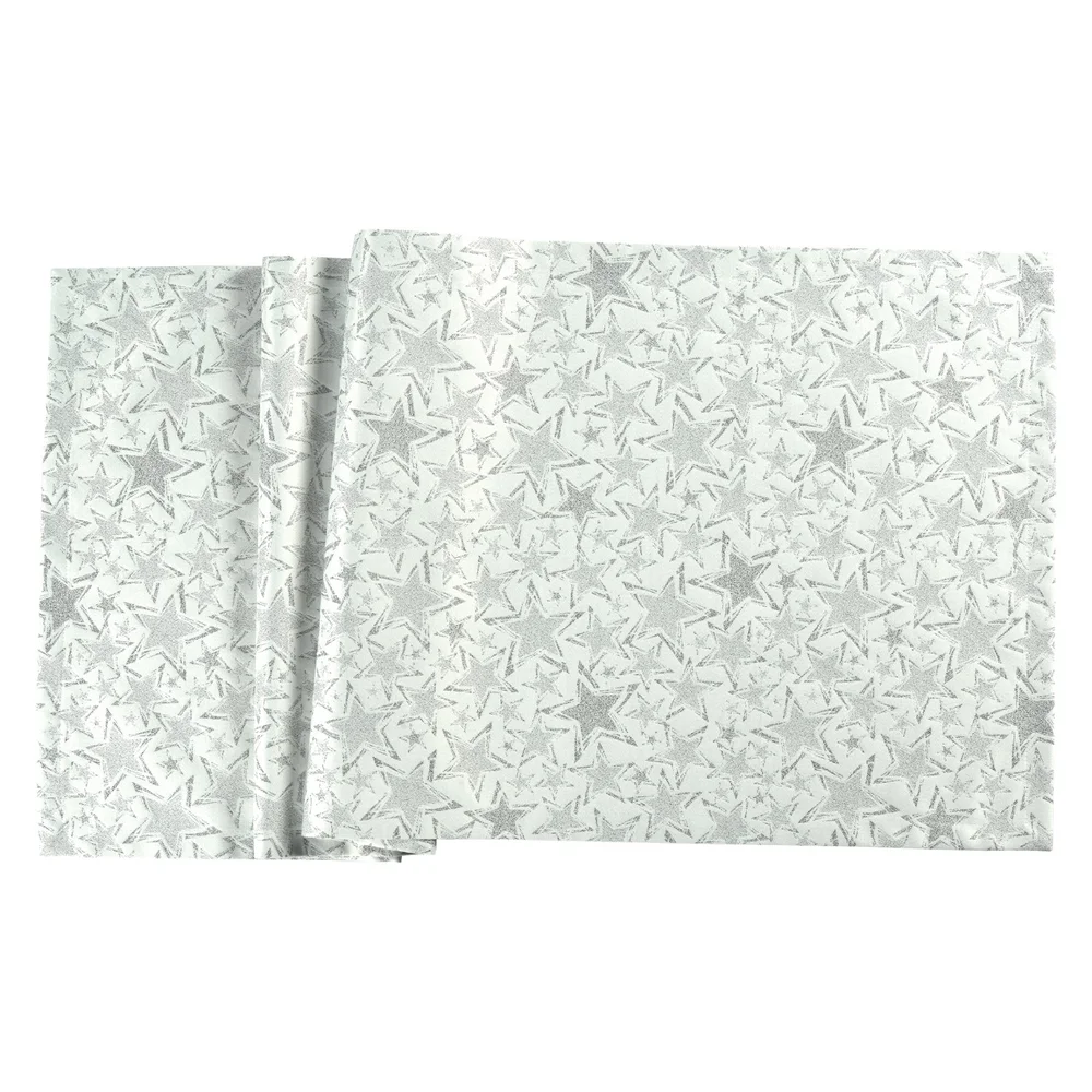 Běhoun na stůl Stelle, 40 x 100 cm, silver