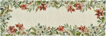 Sander Vánoční běhoun na stůl Poinsettia, 32 x 96 cm, original