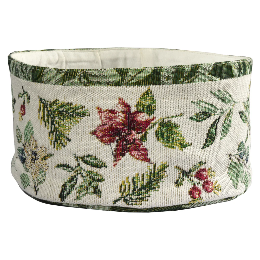 Gobelínový košík na pečivo X-mas Greens, 10 x 18 cm