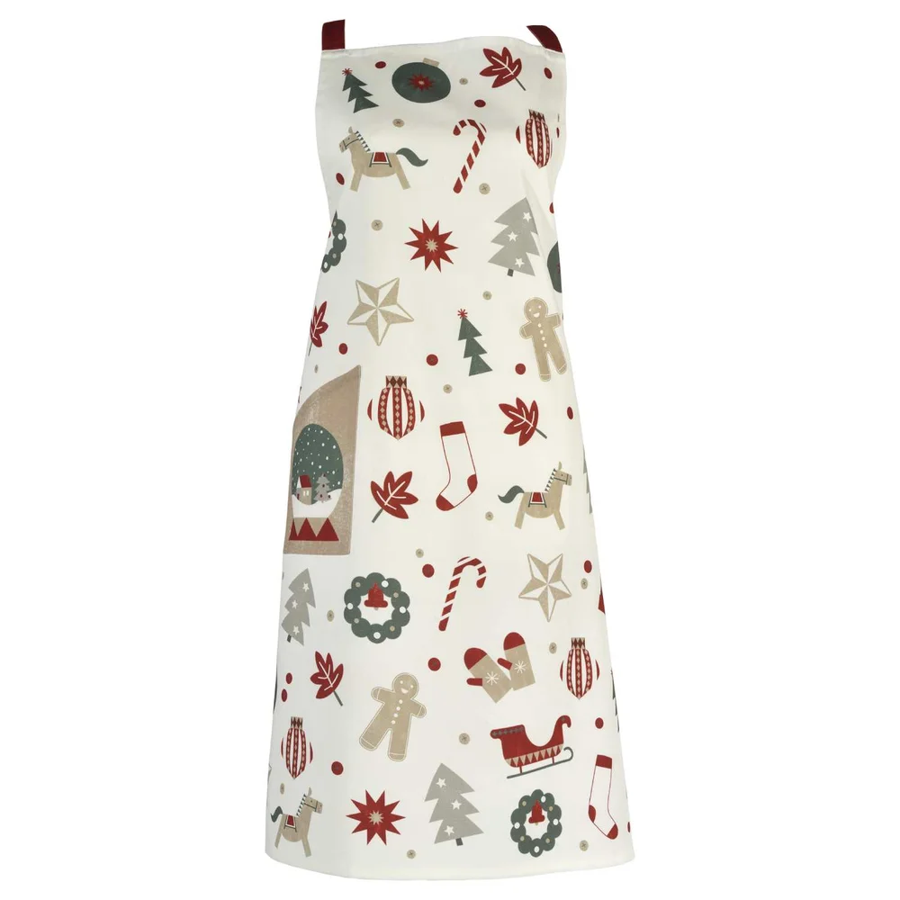 Kuchyňská zástěra All 4 X-mas, 74 x 93 cm, red/green