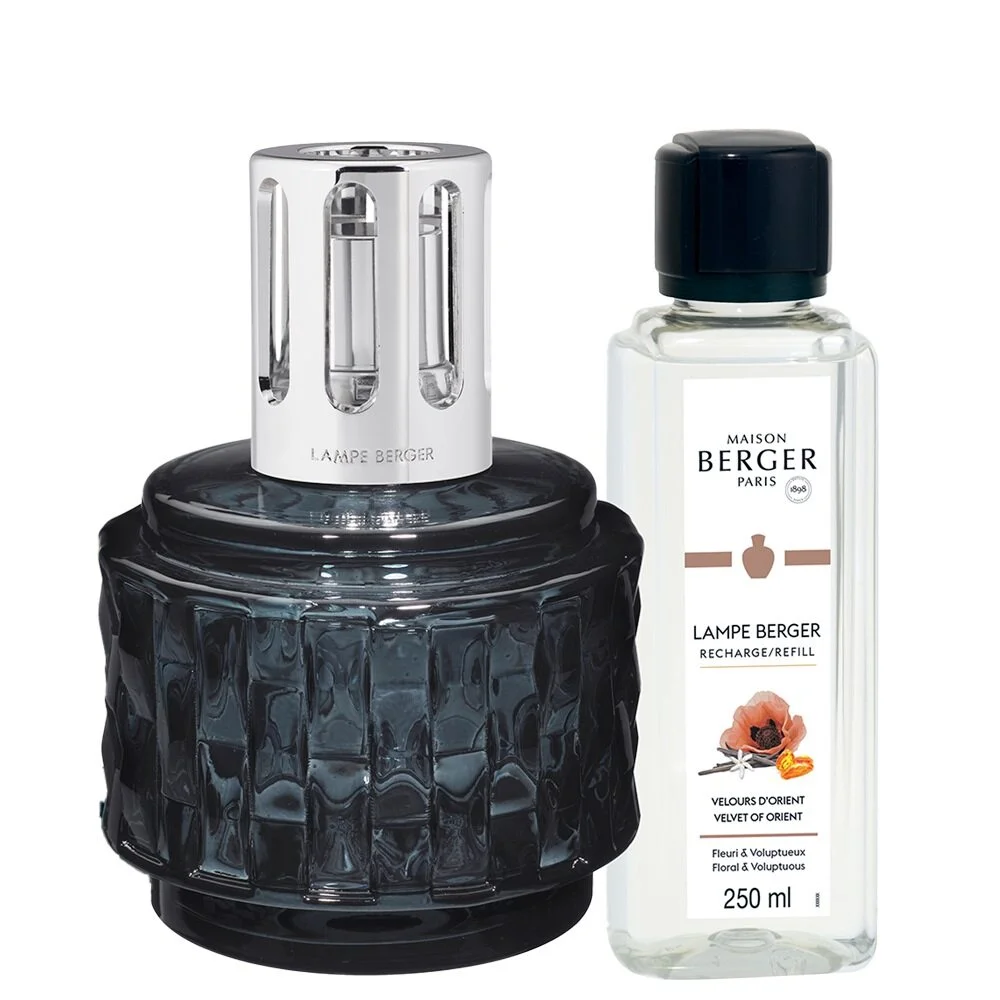 Katalytická lampa Variation, šedá + náplň Samet z Orientu, 250 ml