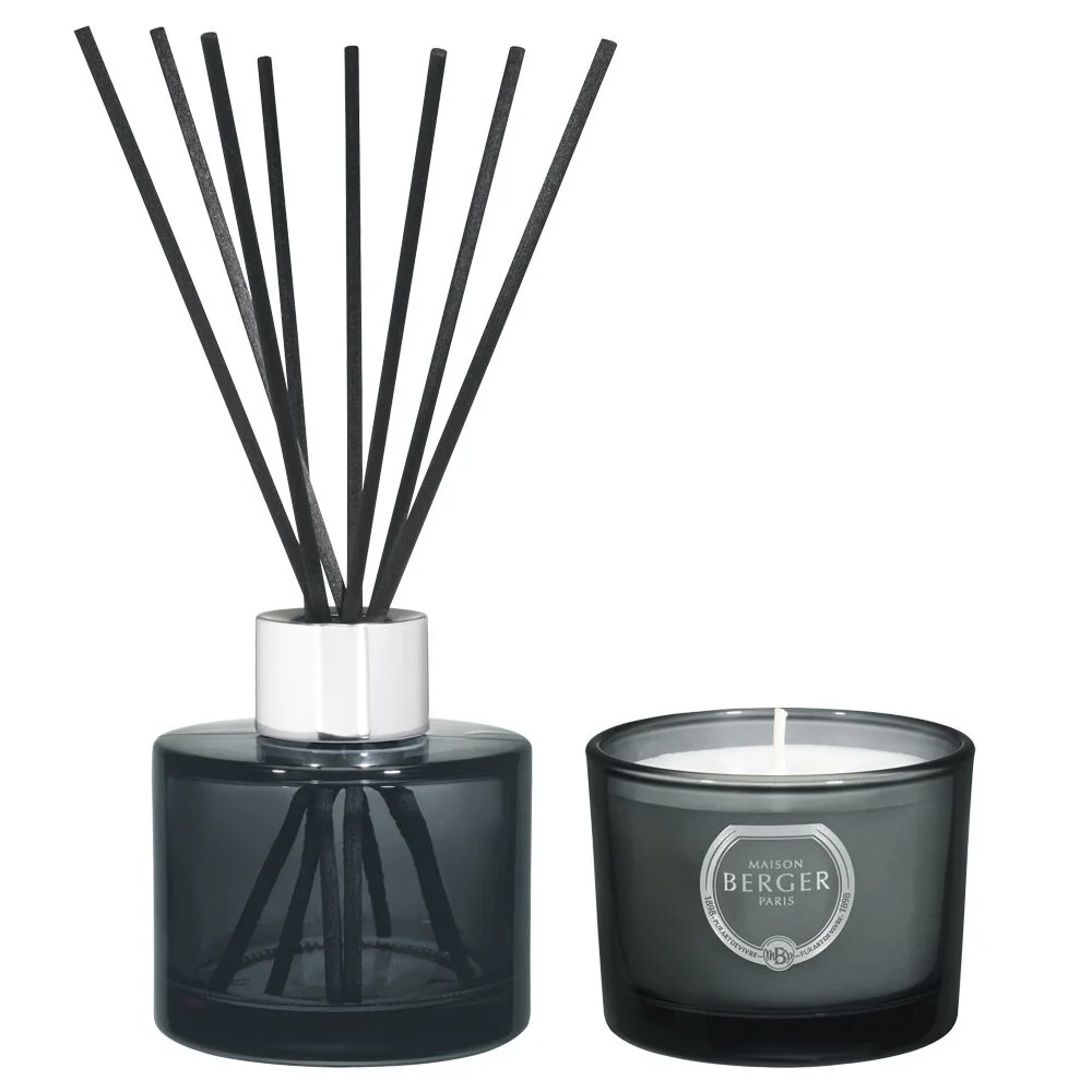 Dárková sada Duo Mini Variation: aroma difuzér s náplní 90 ml + svíčka 80 g, Samet z Orientu