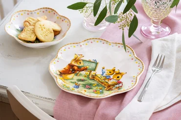 Villeroy & Boch Talíř Annual Easter Edition 2025, zajíčci Anna a Max, 22,5 cm