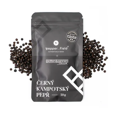 Pepperfield Kampotský pepř černý, 50g