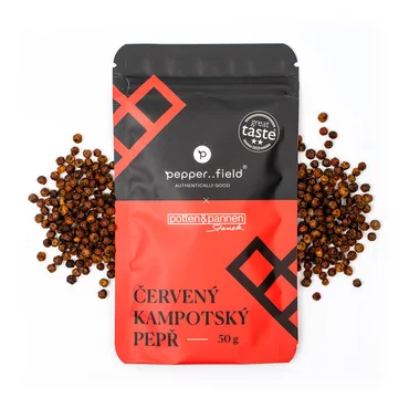 Pepperfield Kampotský pepř červený, 50g