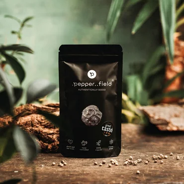 Pepperfield Zelený lyofilizovaný Kampotský pepř se solí, 50 g