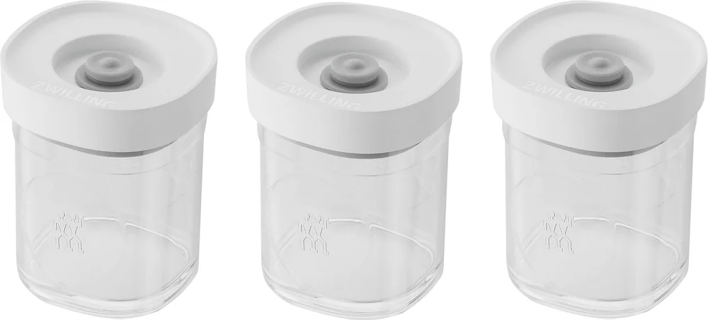 Vakuovací dózy Fresh & Save Cube, plastové, velikost XS, 0,12 l, 3 ks