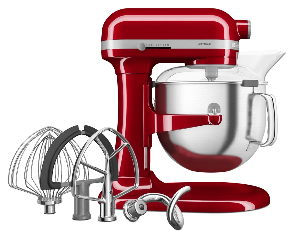 Kuchyňský robot Artisan 5KSM70SHX, se zvedací mísou 6,6 l, královská červená