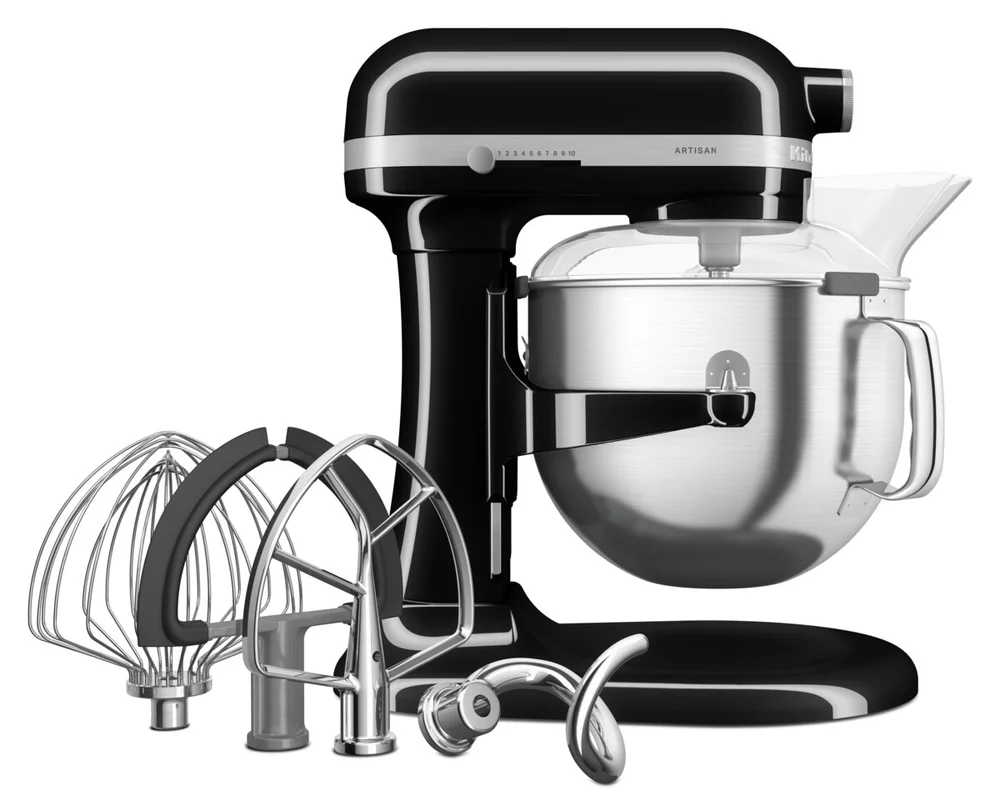 Kuchyňský robot Artisan 5KSM70SHX, se zvedací mísou 6,6 l, černá