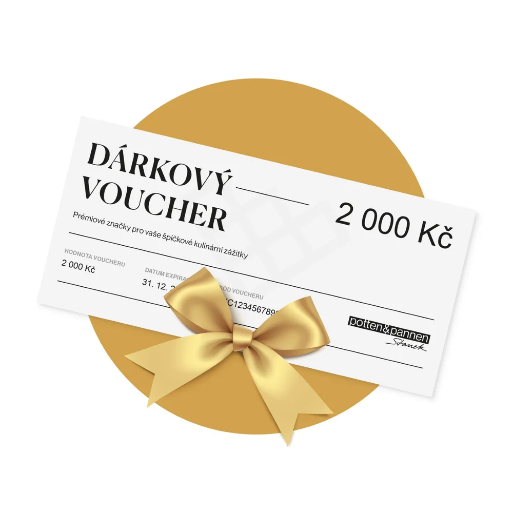 Dárkový voucher Potten & Pannen - Staněk v hodnotě 2000 Kč