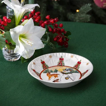 Villeroy & Boch Nízká miska Toy’s Fantasy, Sněhulák a zvířátka, Ø 16,5 cm