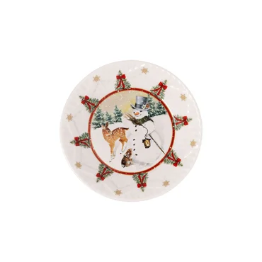 Villeroy & Boch Nízká miska Toy’s Fantasy, Sněhulák a zvířátka, Ø 16,5 cm