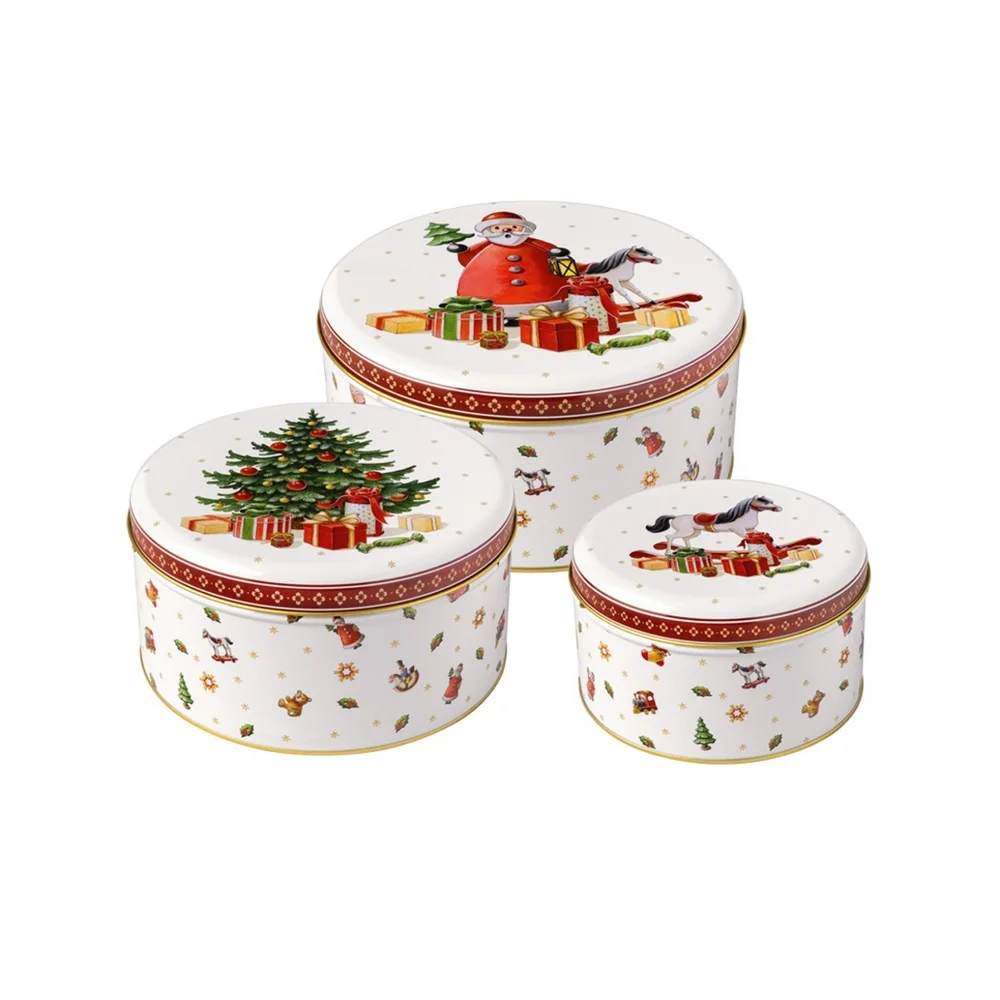 Dózy na cukroví Winter Collage Accessoires, 3 ks
