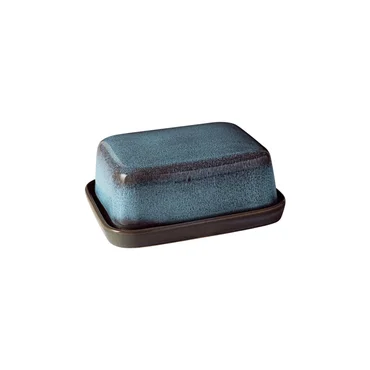 Villeroy & Boch Kameninová dóza na máslo Lave glacé, 14,7 x 11,7 cm