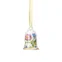 Velikonoční porcelánová závěsná dekorace zvonek "Tanec jara", 7,2 cm