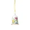 Velikonoční porcelánová závěsná dekorace zvonek "Tanec jara", 7,2 cm